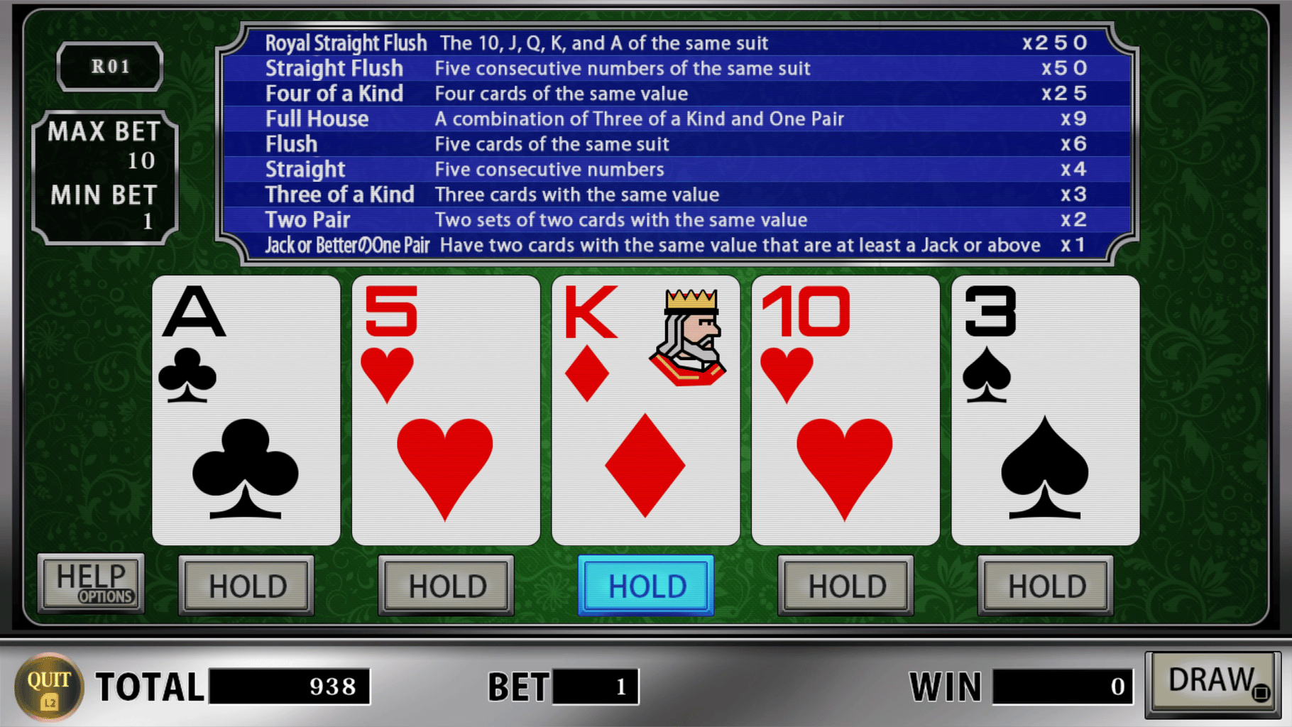 The Casino Collection: Ruleta, Vídeo Póker, Tragaperras, Craps, Baccarat, Five-Card Draw Poker, Texas hold 'em, Blackjack and Page One screenshot