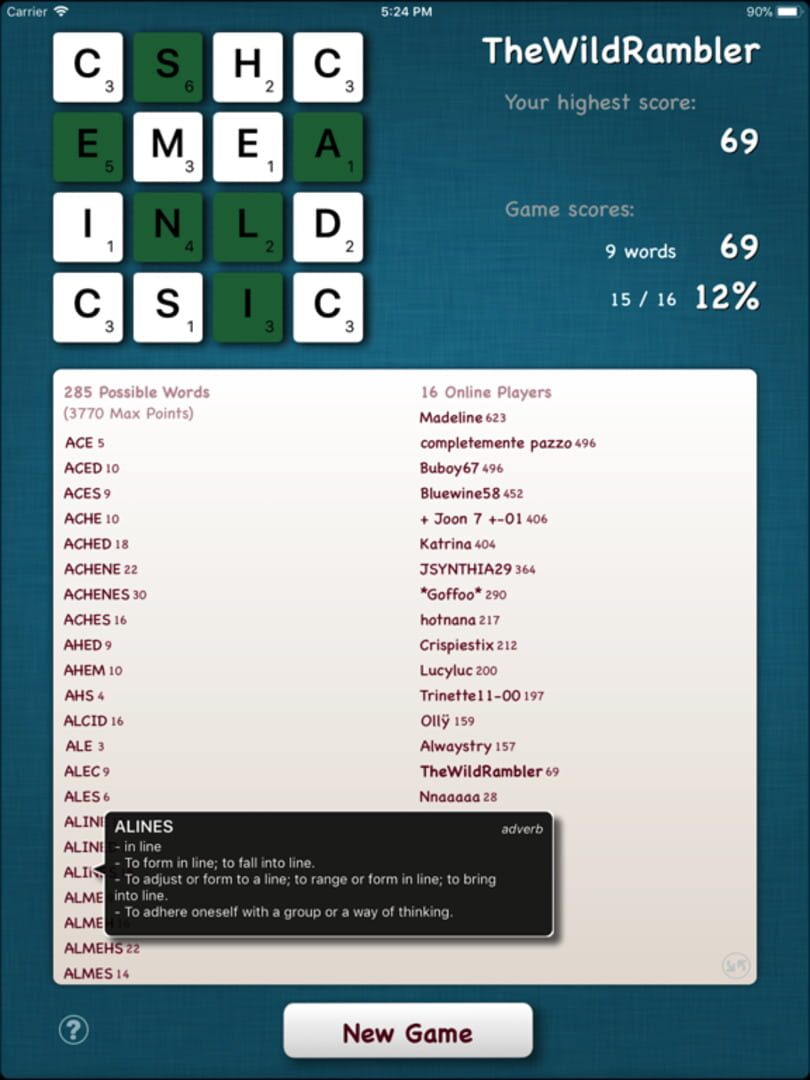 Whamble - Screenshot
