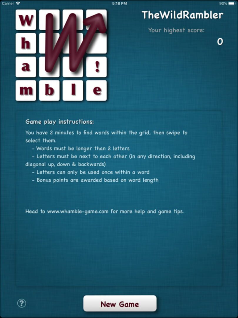 Whamble - Screenshot