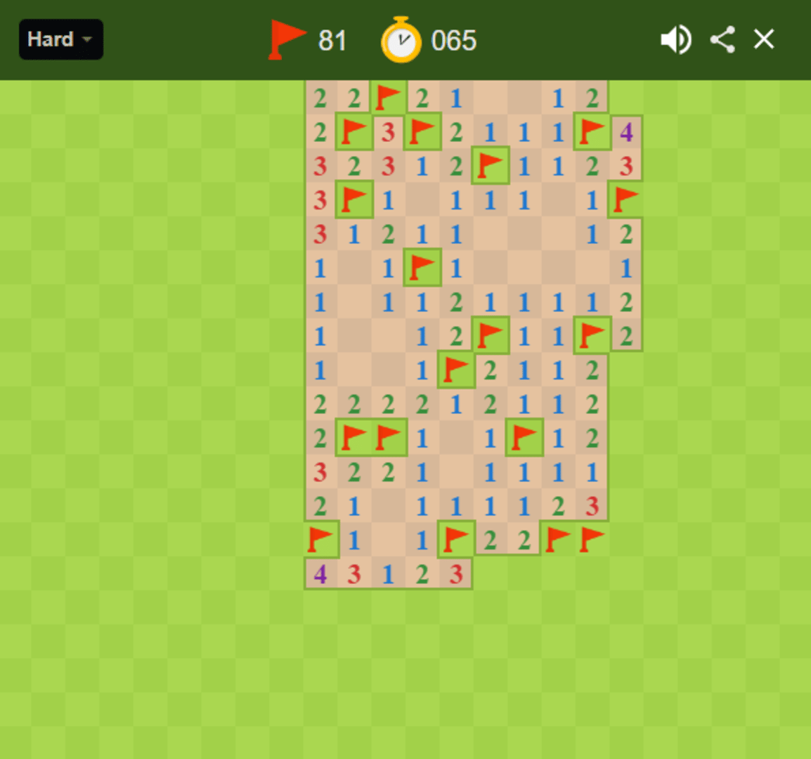 Google Minesweeper screenshot