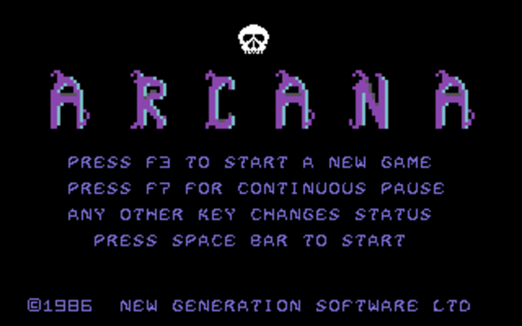 Arcana screenshot