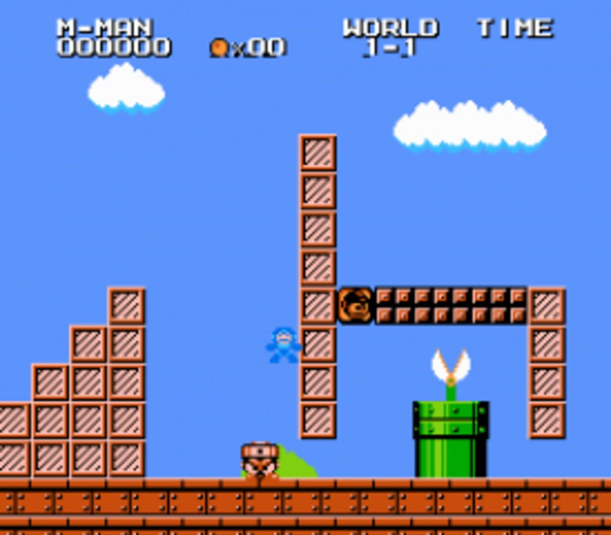 Captura de pantalla - Mega Man in Super Mario Bros.