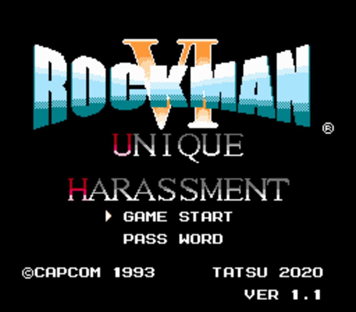 Captura de pantalla - Rockman 6: Unique Harassment