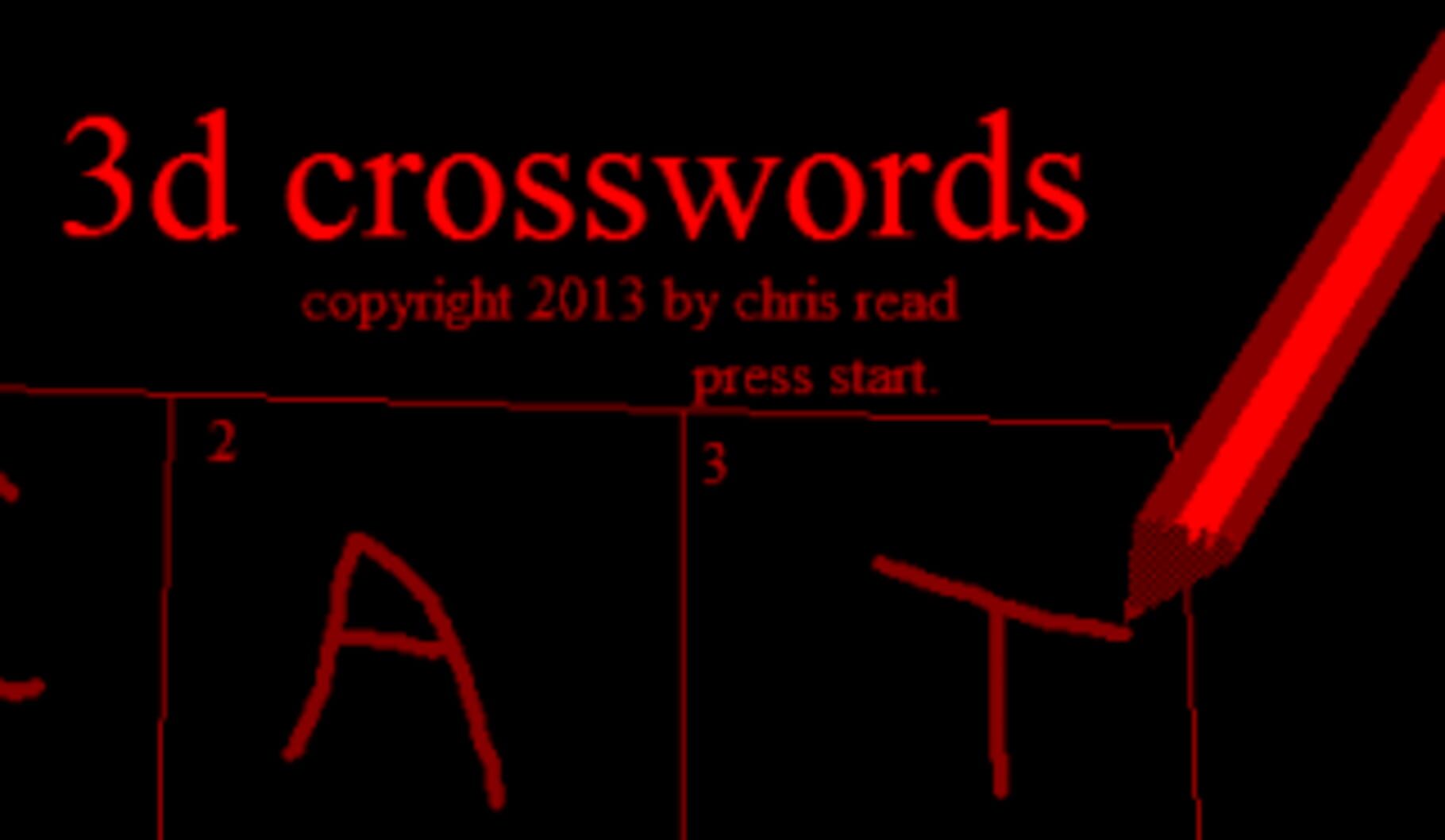 Captura de pantalla - 3D Crosswords