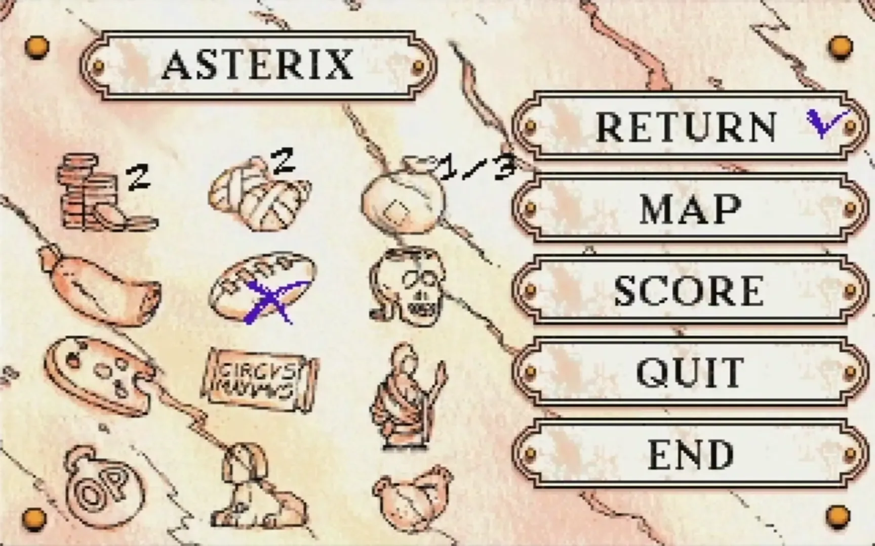 Captura de pantalla - Asterix: Caesar's Challenge