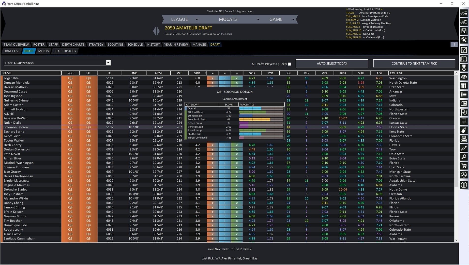 Front Office Football Nine - Screenshot