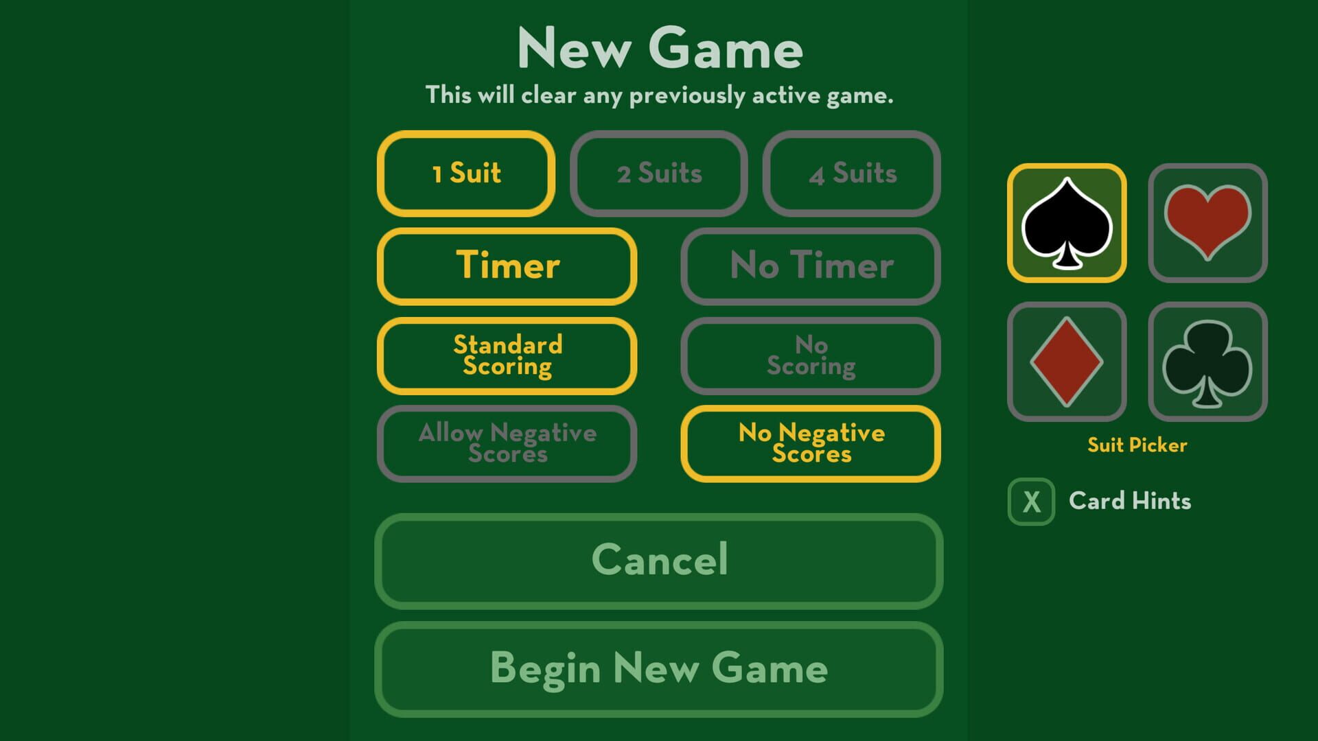 Big Klondike: Spider Solitaire - Screenshot