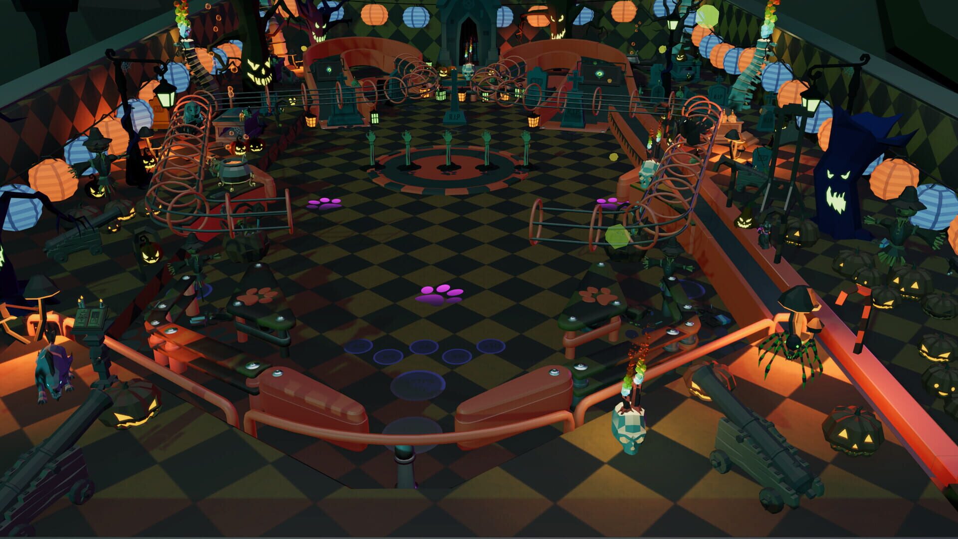 Roxy Raccoon's Pinball Panic: Haunted Halloween - Screenshot
