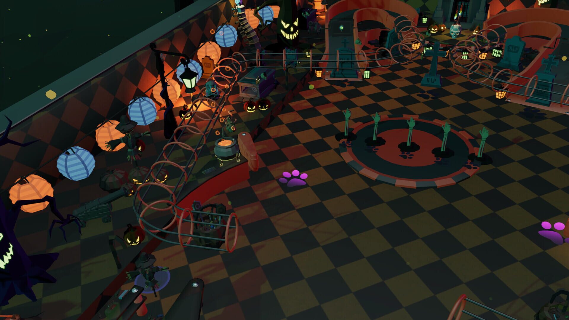 Roxy Raccoon's Pinball Panic: Haunted Halloween - Screenshot