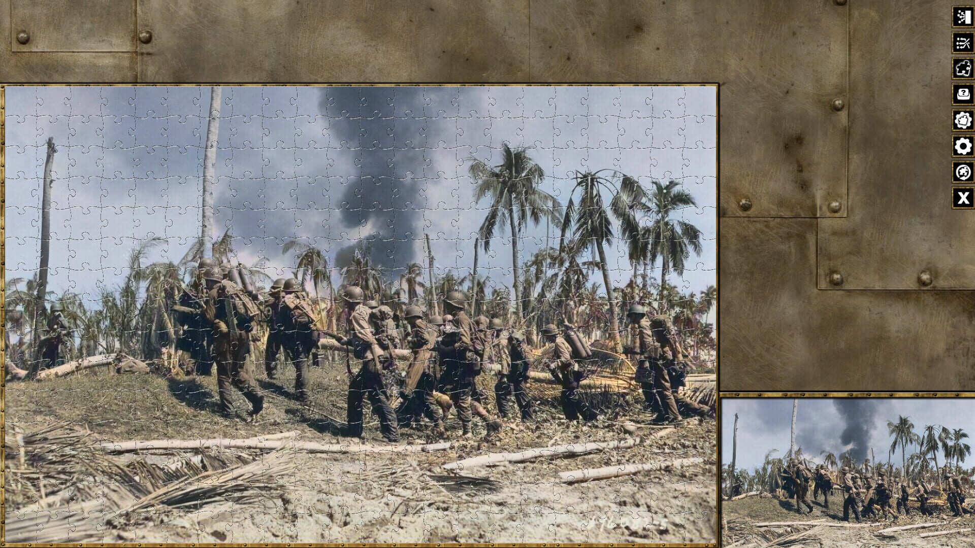 Pixel Puzzles WW2 Jigsaw: Battle of Leyte - Screenshot