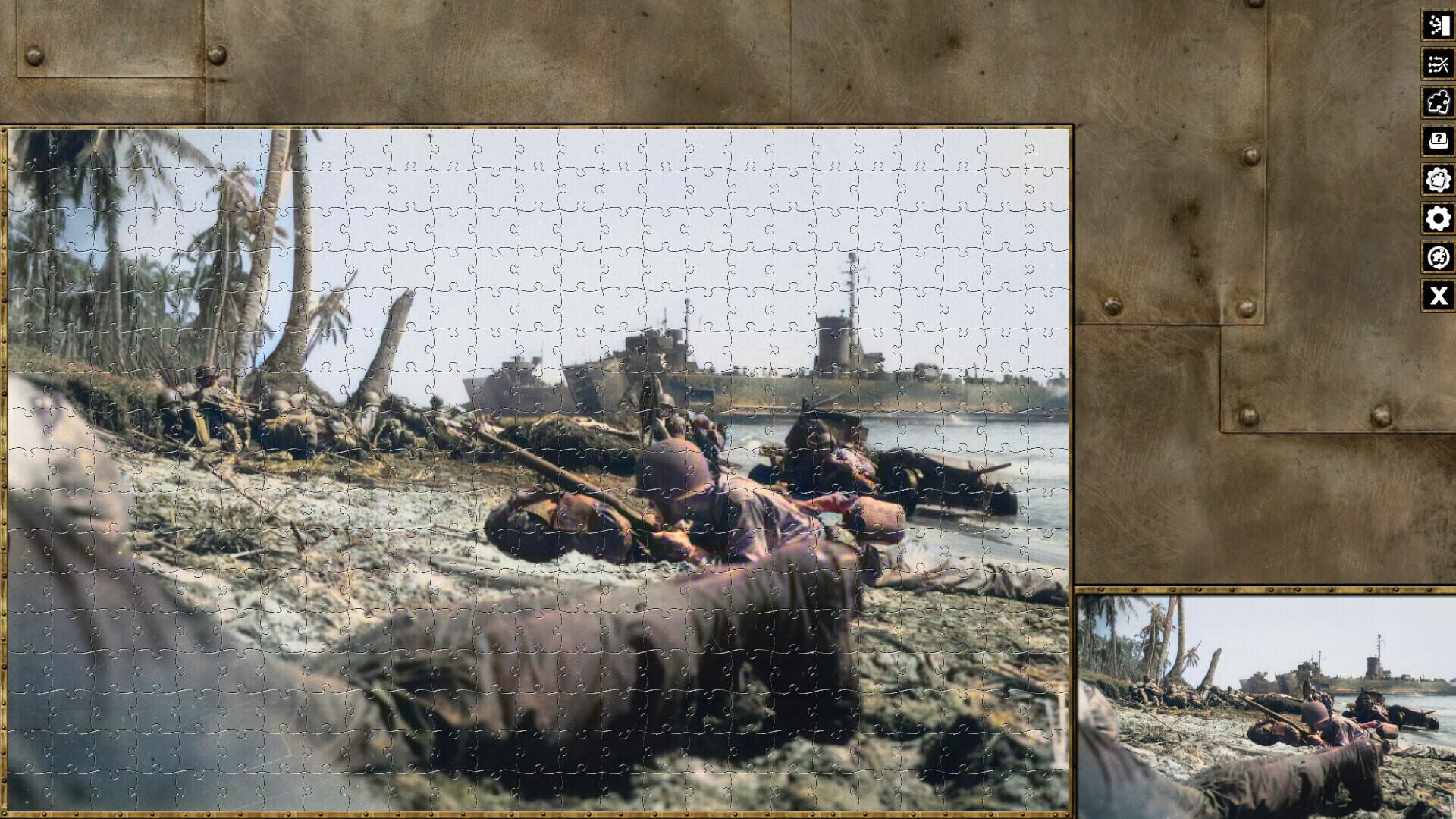 Pixel Puzzles WW2 Jigsaw: Battle of Leyte - Screenshot