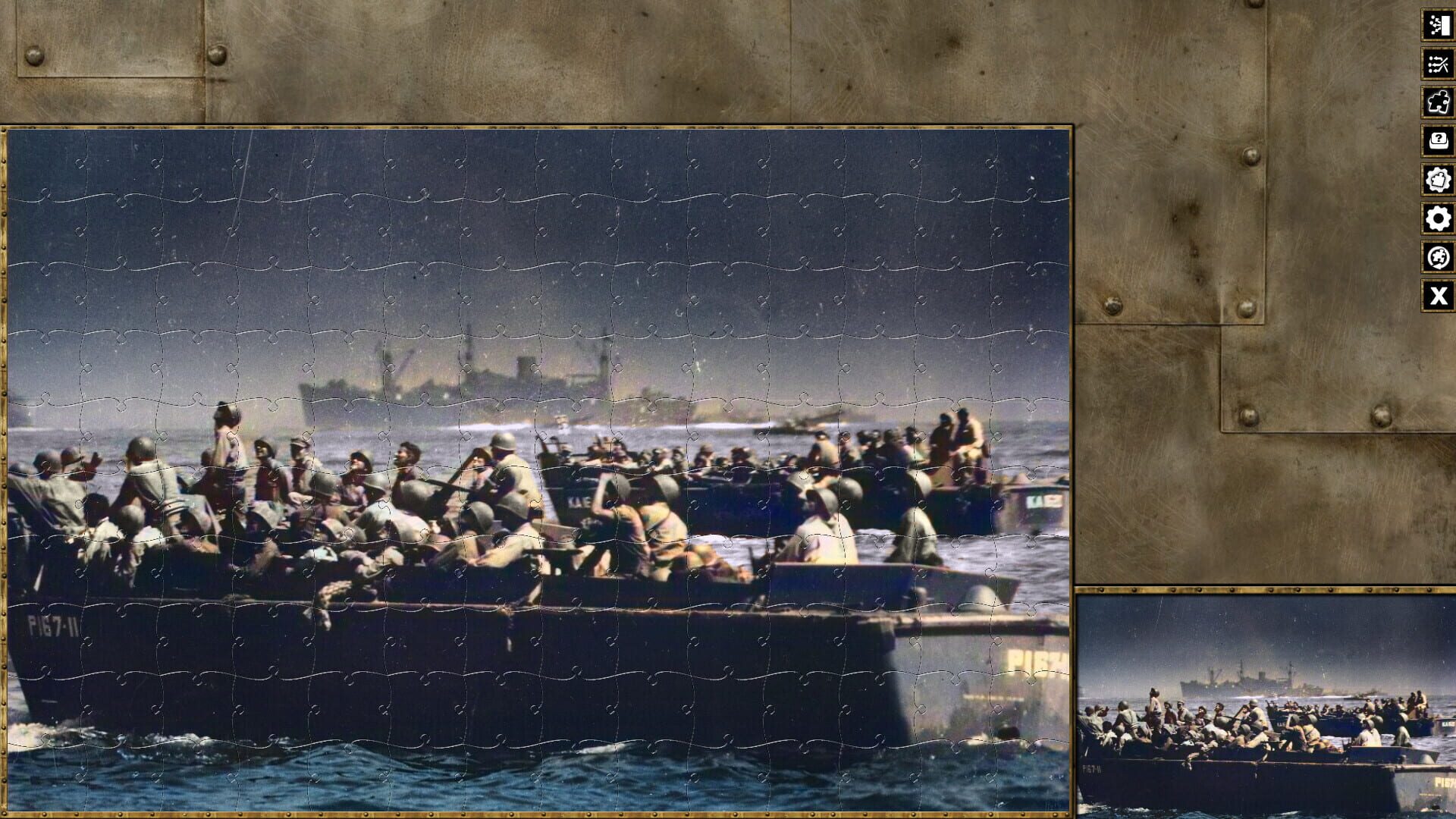 Pixel Puzzles WW2 Jigsaw: Battle of Leyte - Screenshot