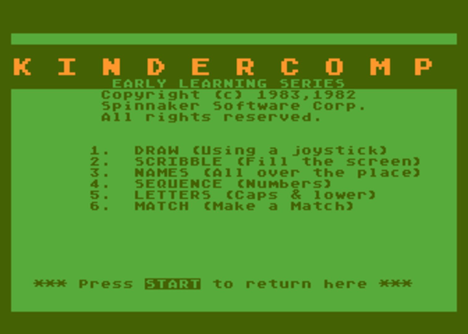 Kindercomp - Screenshot