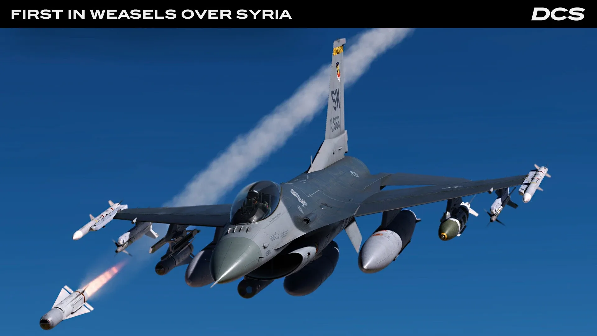 DCS World: F-16C First in Weasels Over Syria Campaign by Ground Pounder Sims