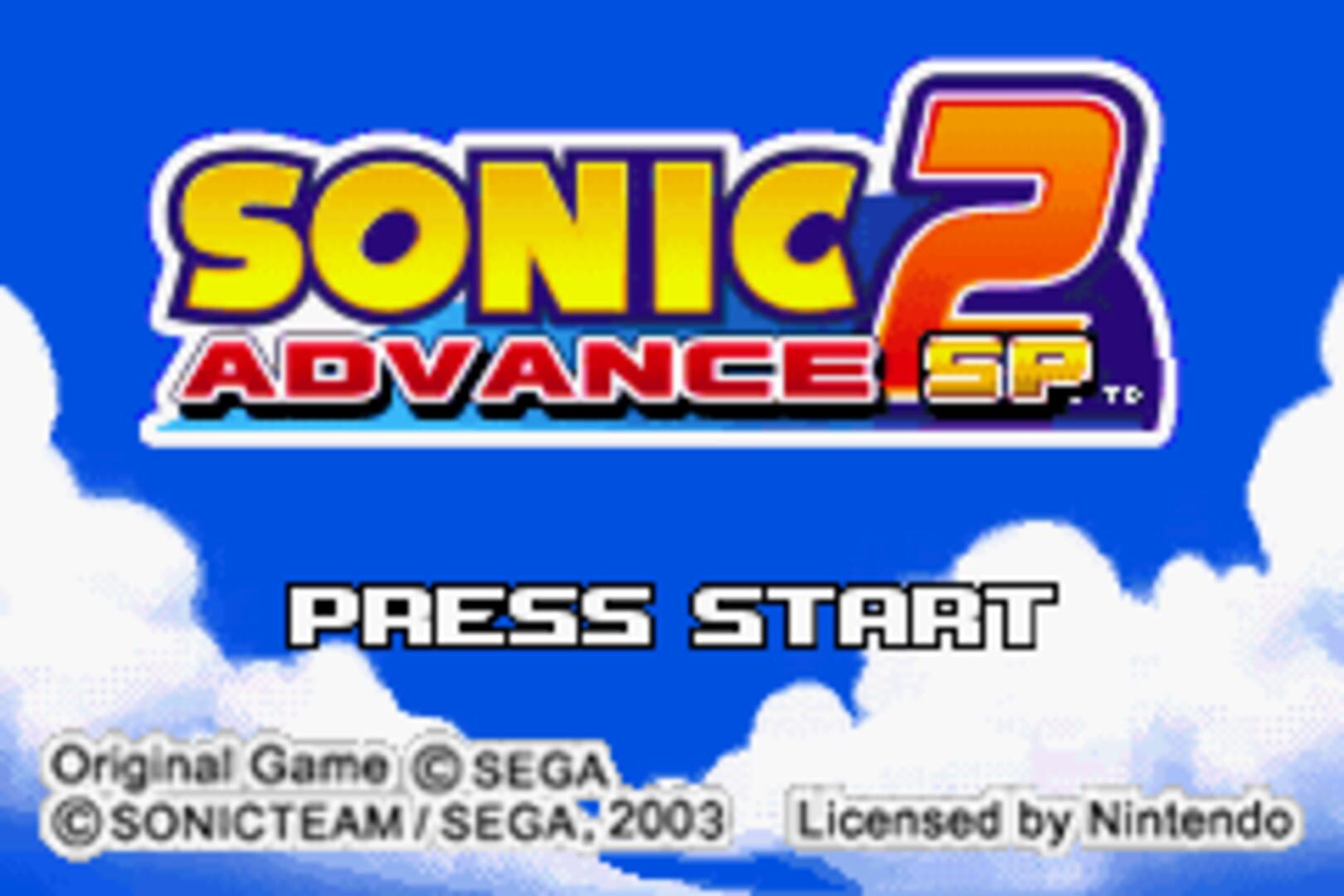 Captura de pantalla - Sonic Advance 2 SP