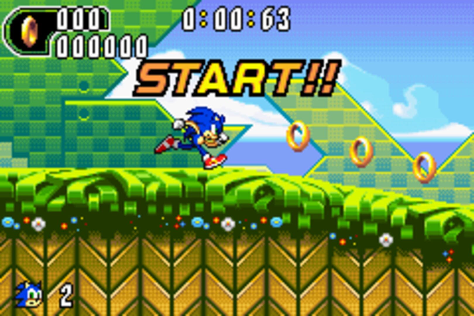 Captura de pantalla - Sonic Advance 2 SP