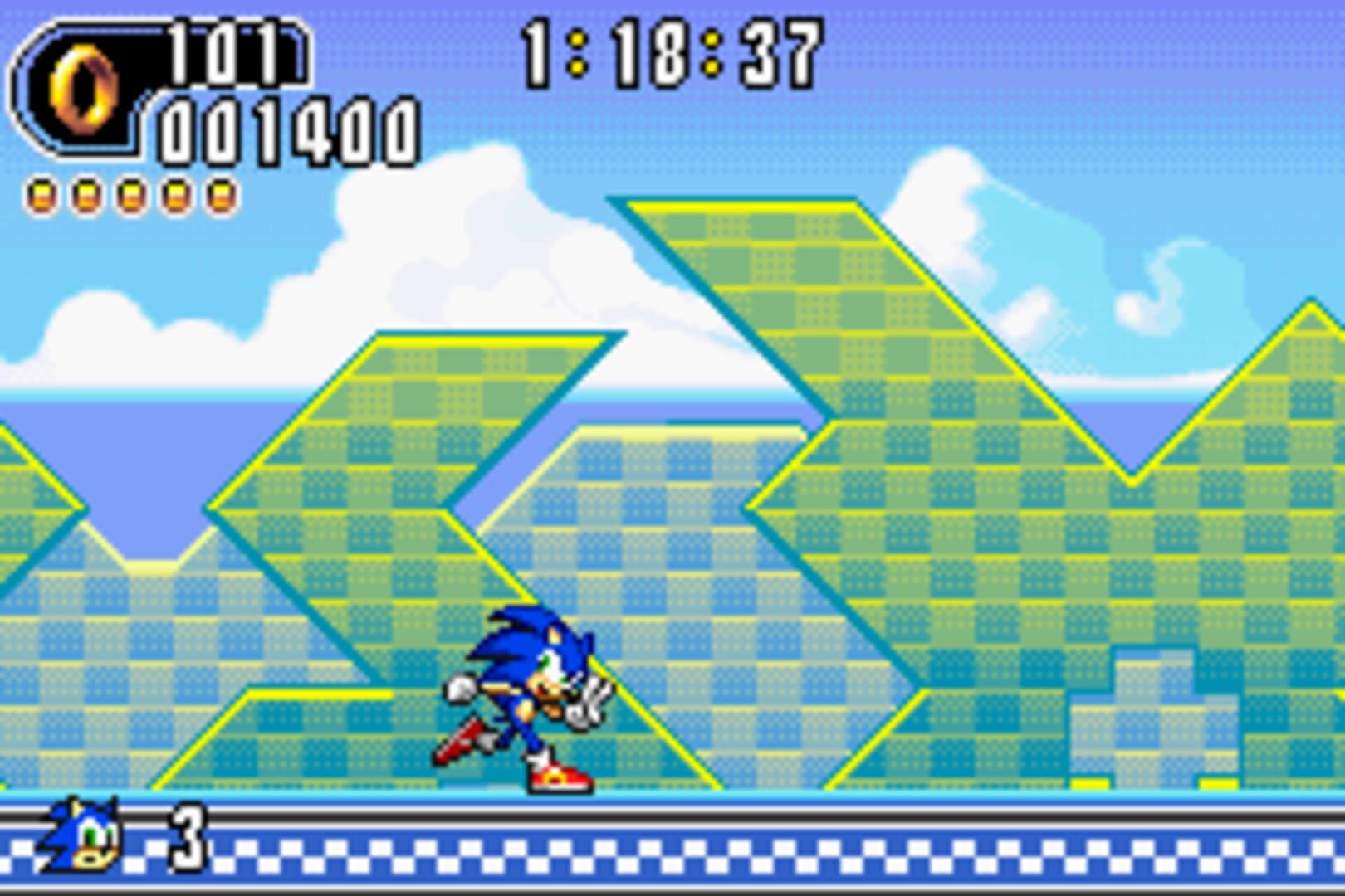 Captura de pantalla - Sonic Advance 2 SP