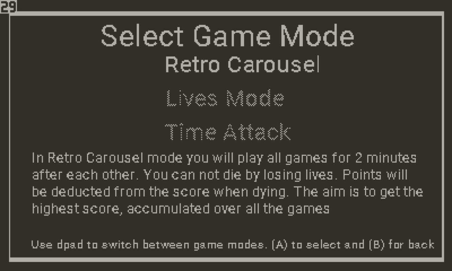 Captura de pantalla - RetroTime Playdate