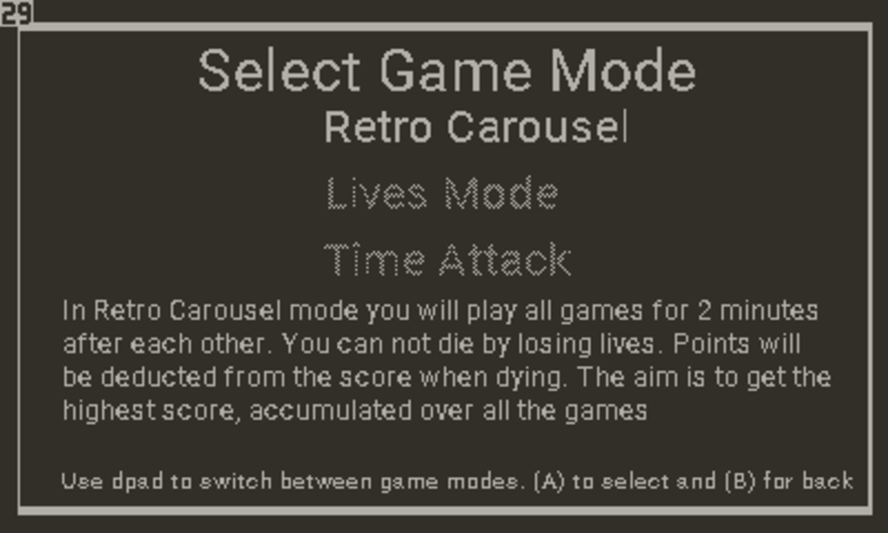 RetroTime Playdate screenshot