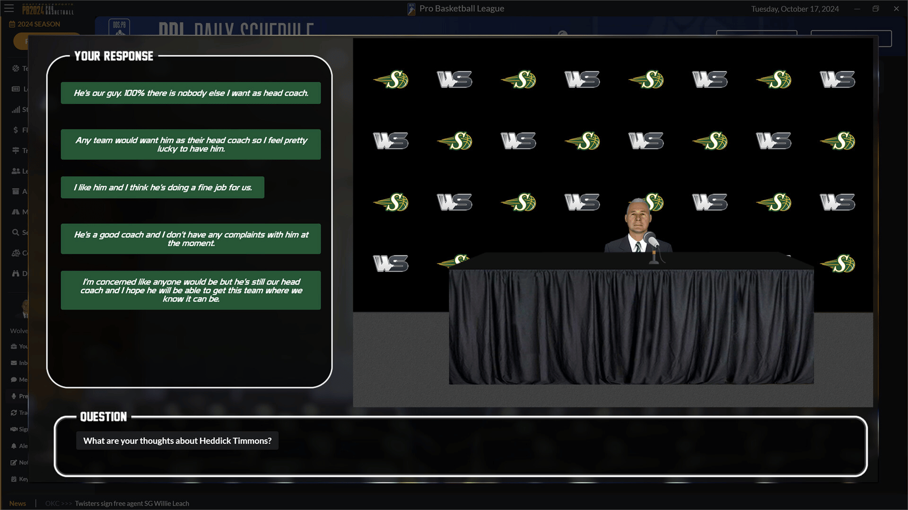 Draft Day Sports: Pro Basketball 2024 screenshot