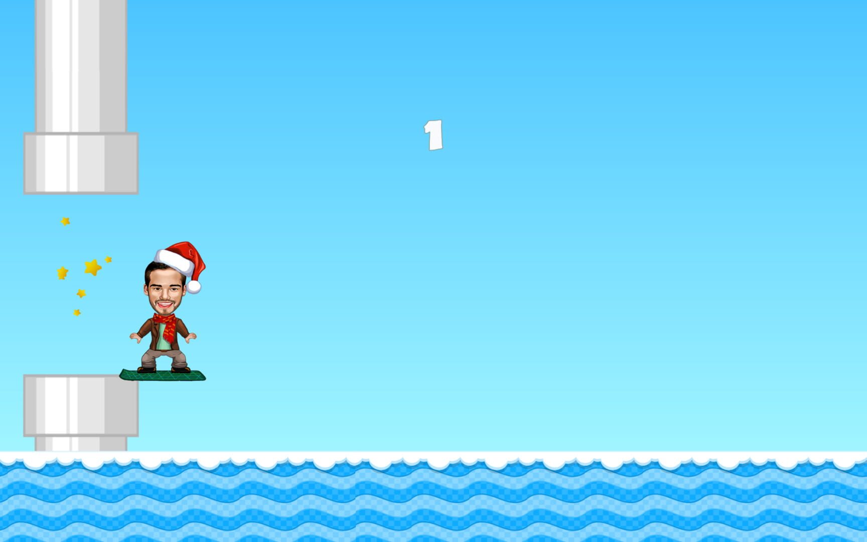 Jumpy 1D: Christmas Edition - Screenshot