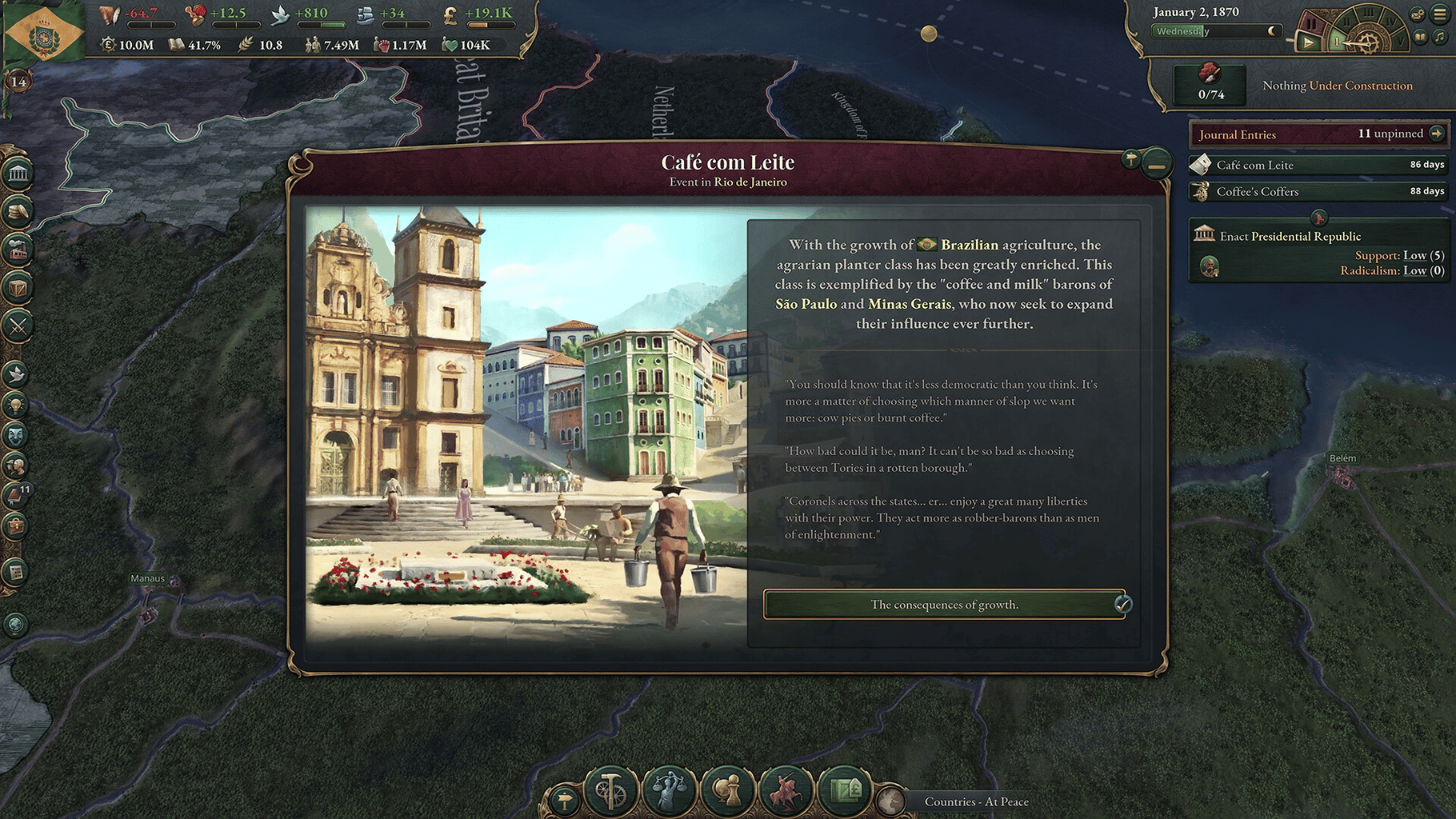 Victoria 3: Colossus of the South screenshot