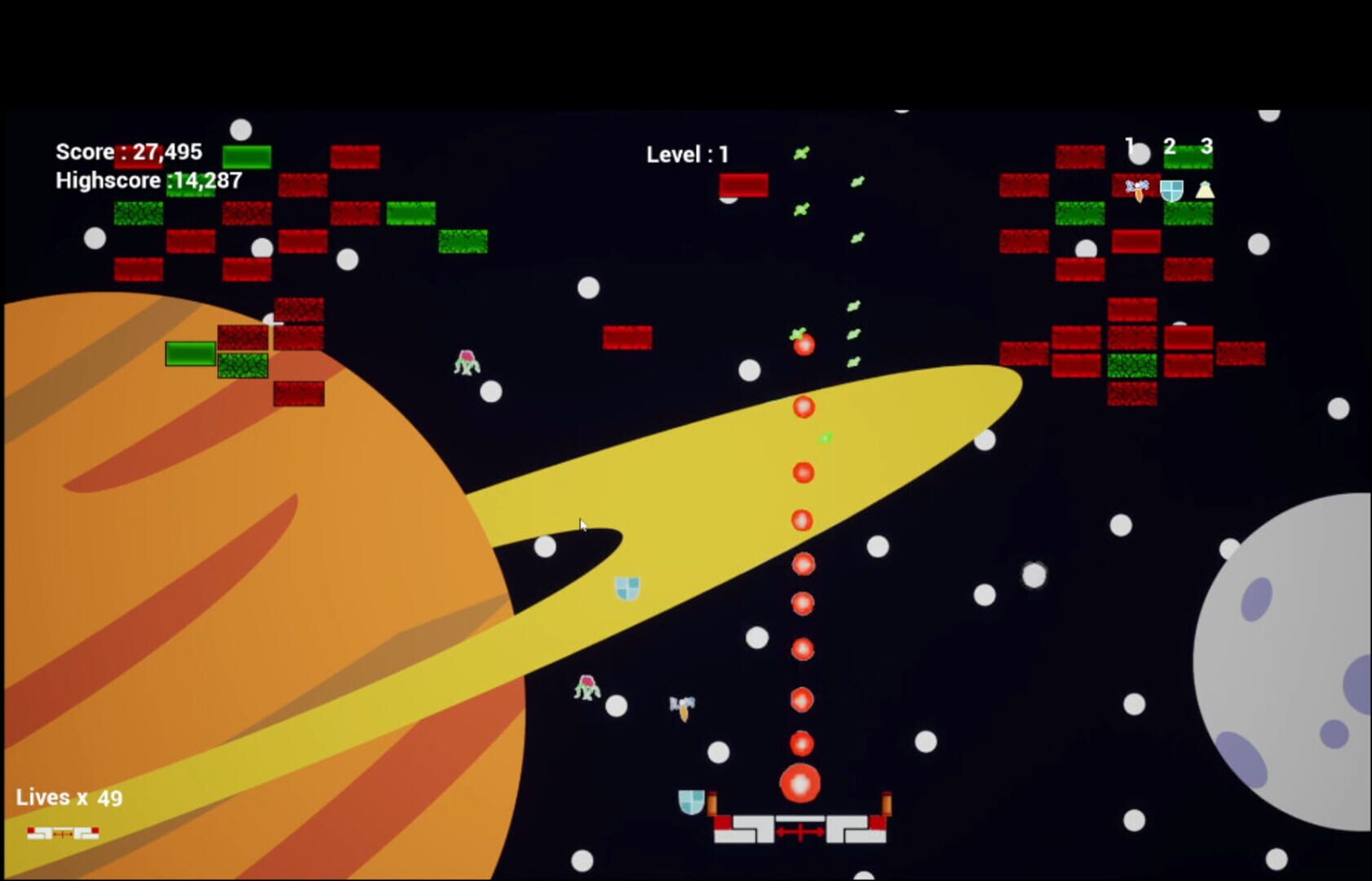 Galaxy Bricks - Screenshot