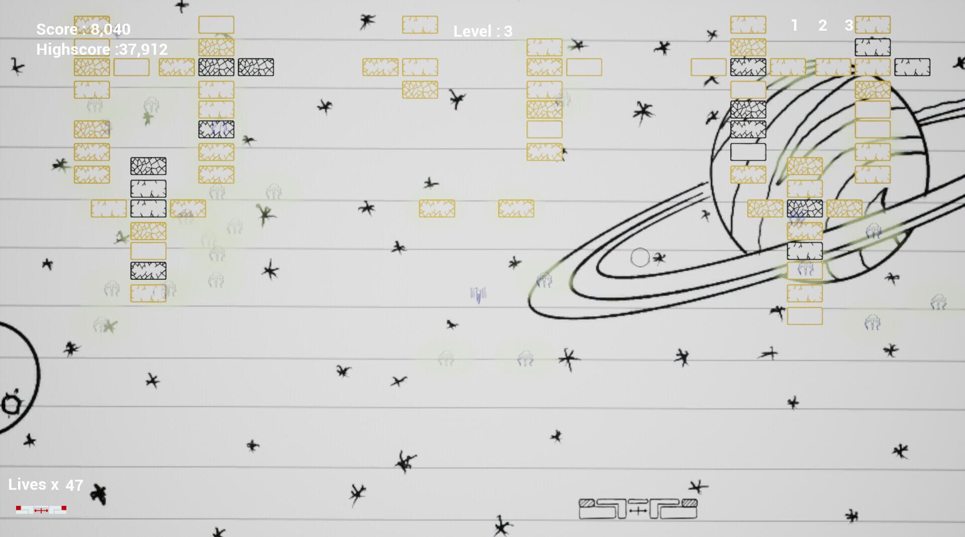 Galaxy Bricks - Screenshot