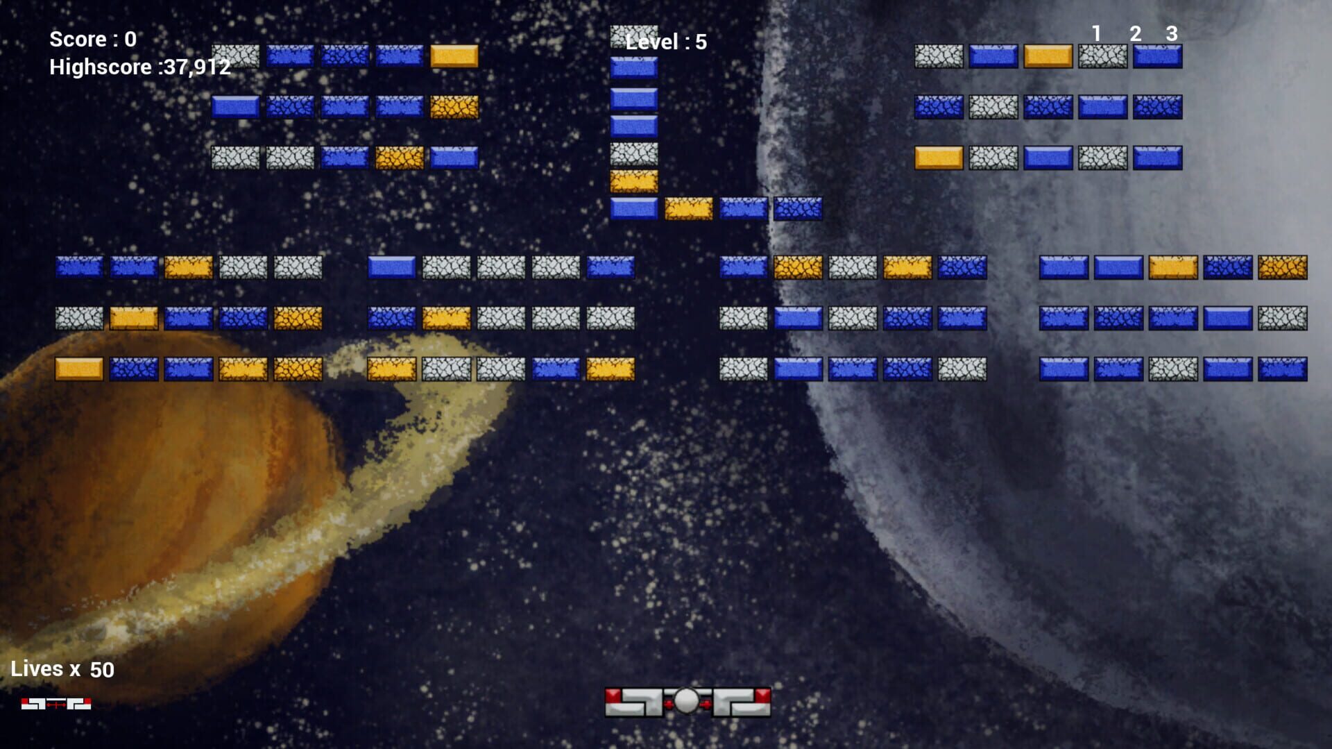 Galaxy Bricks - Screenshot