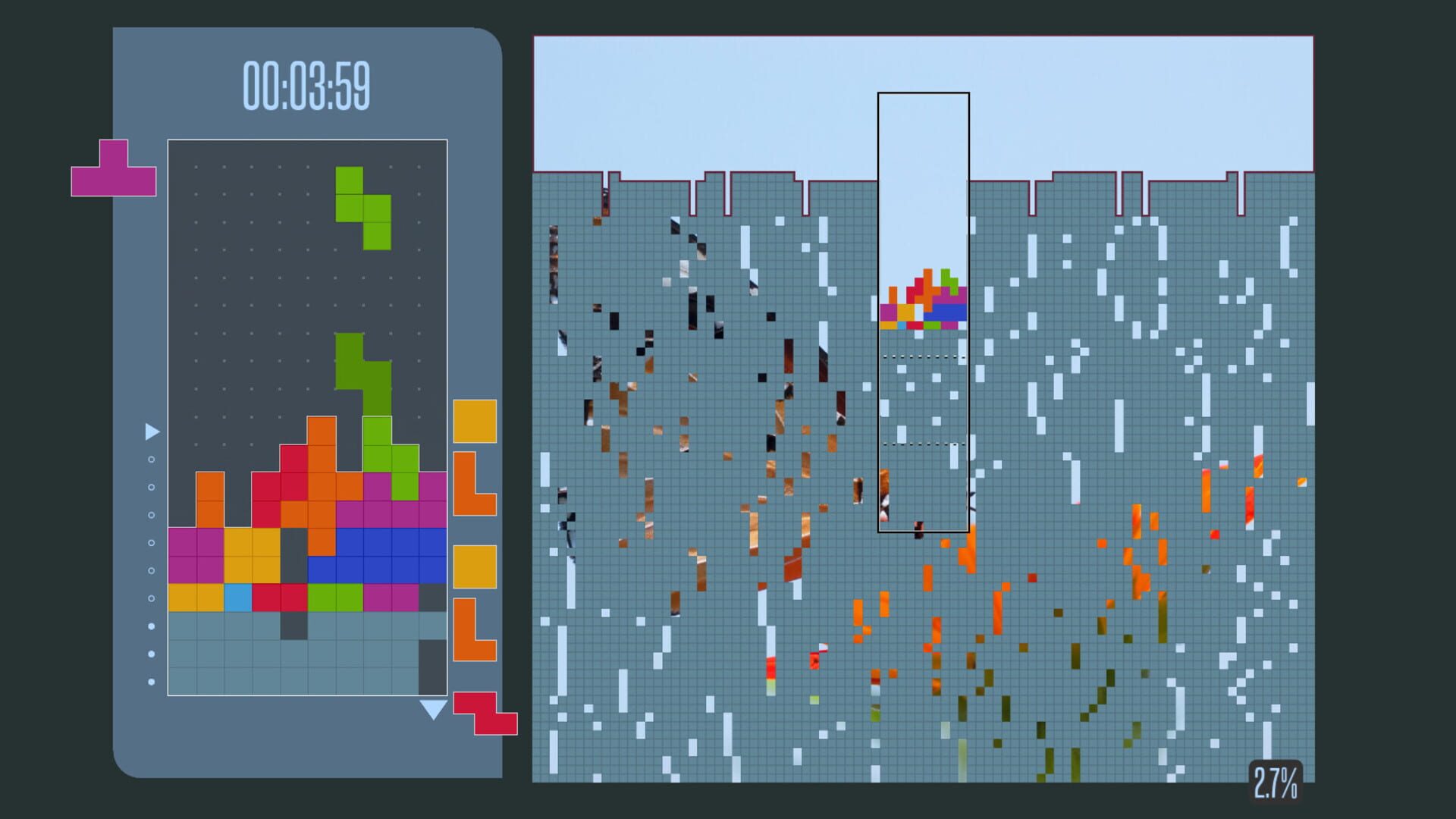 Block Breakin' Logic Downstacker - Screenshot