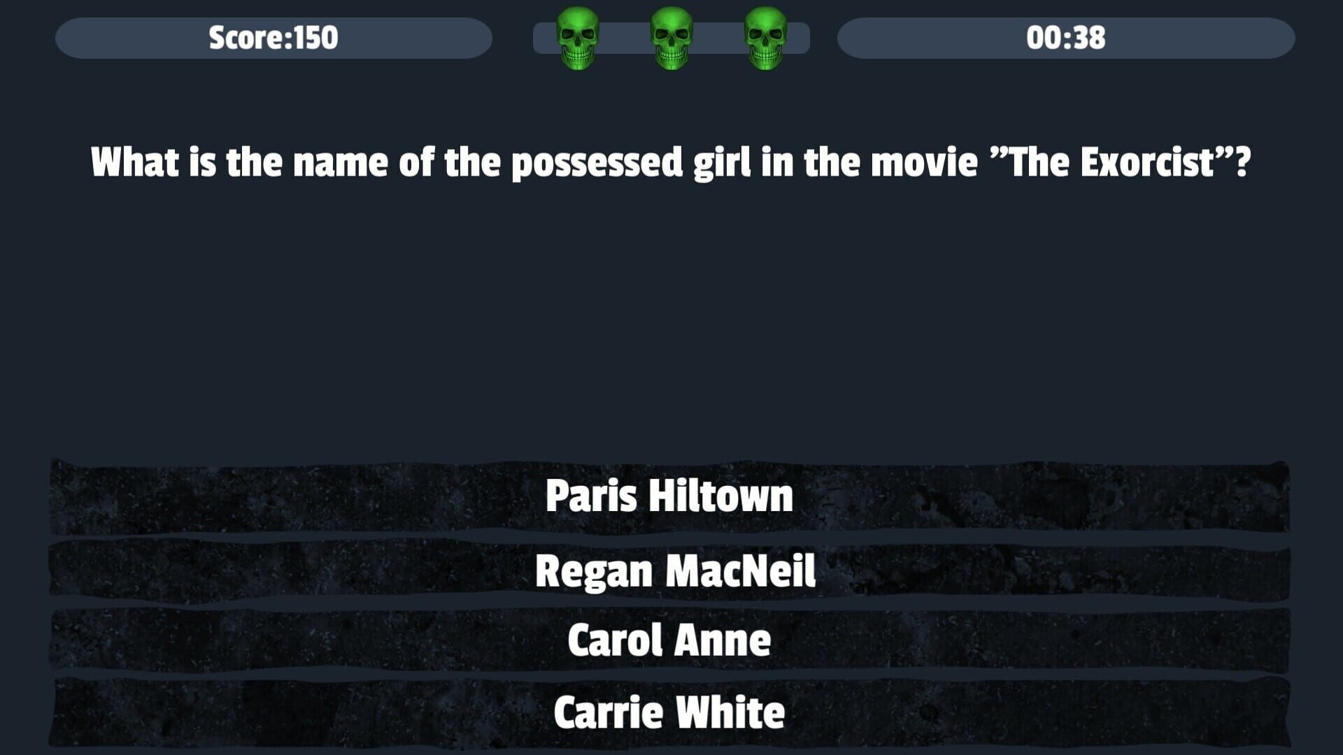 Halloween Sinister Trivia - Screenshot