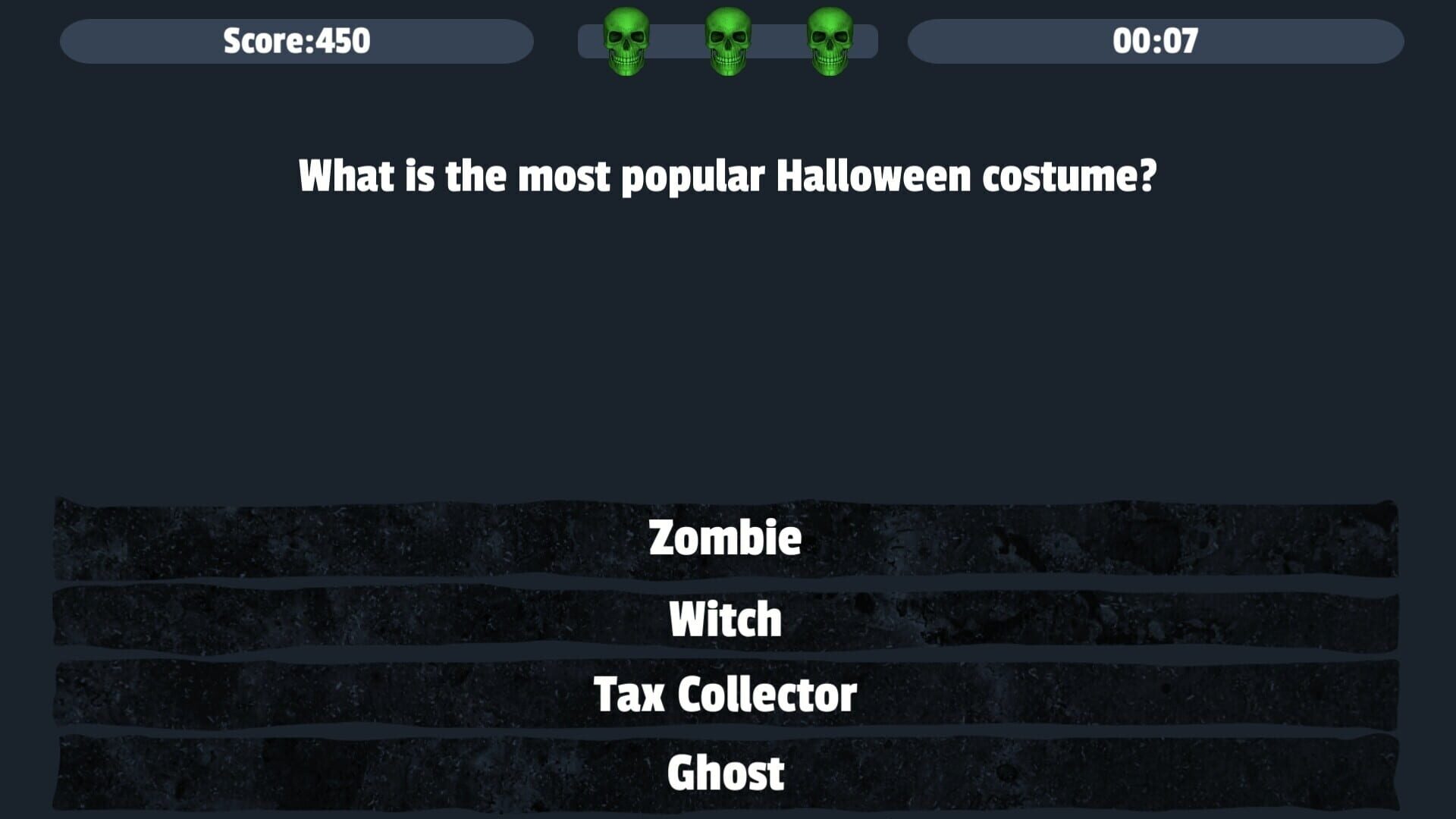Halloween Sinister Trivia - Screenshot