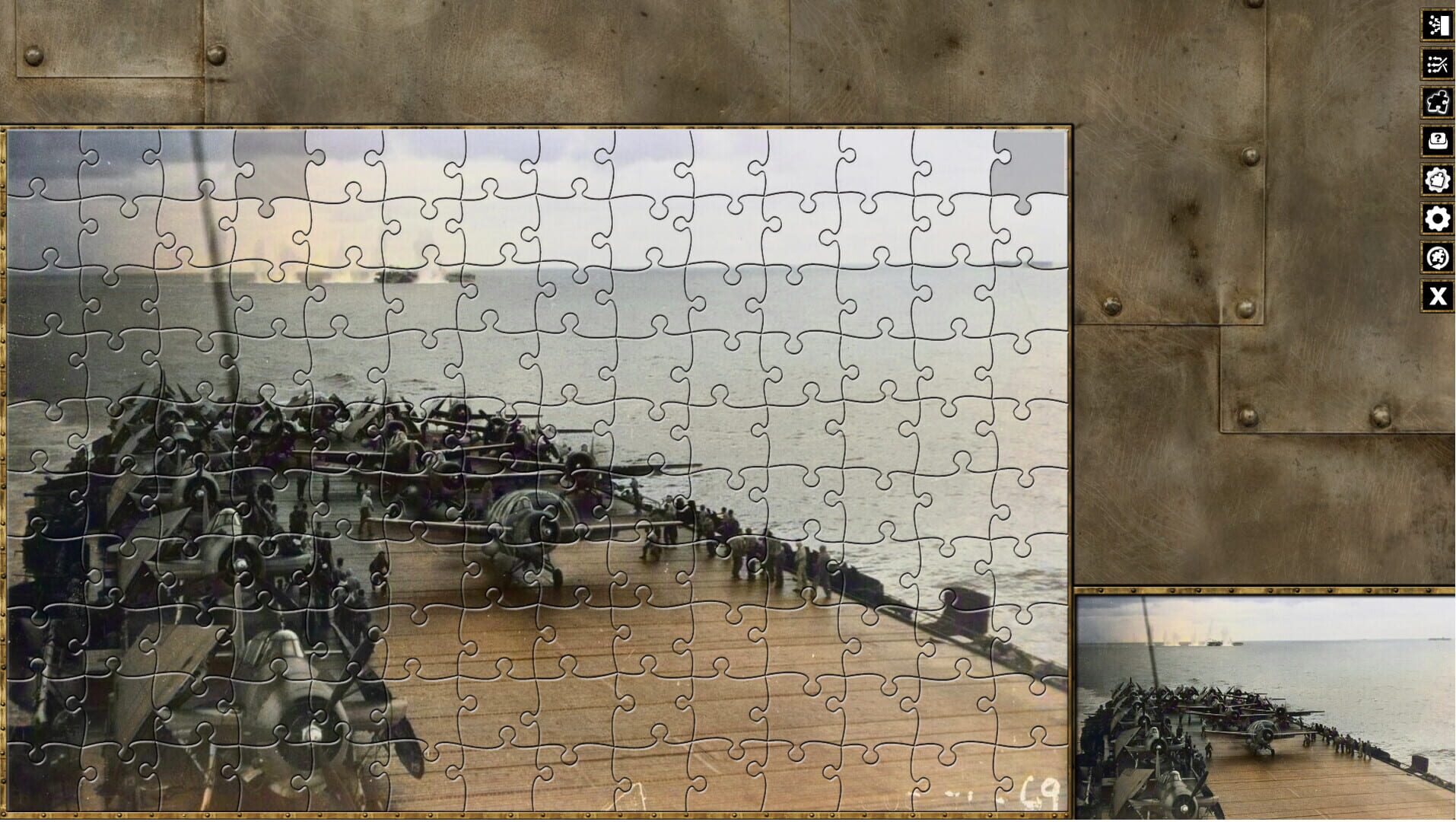Pixel Puzzles World War II Jigsaws: Pack - Battle Off Samar - Screenshot