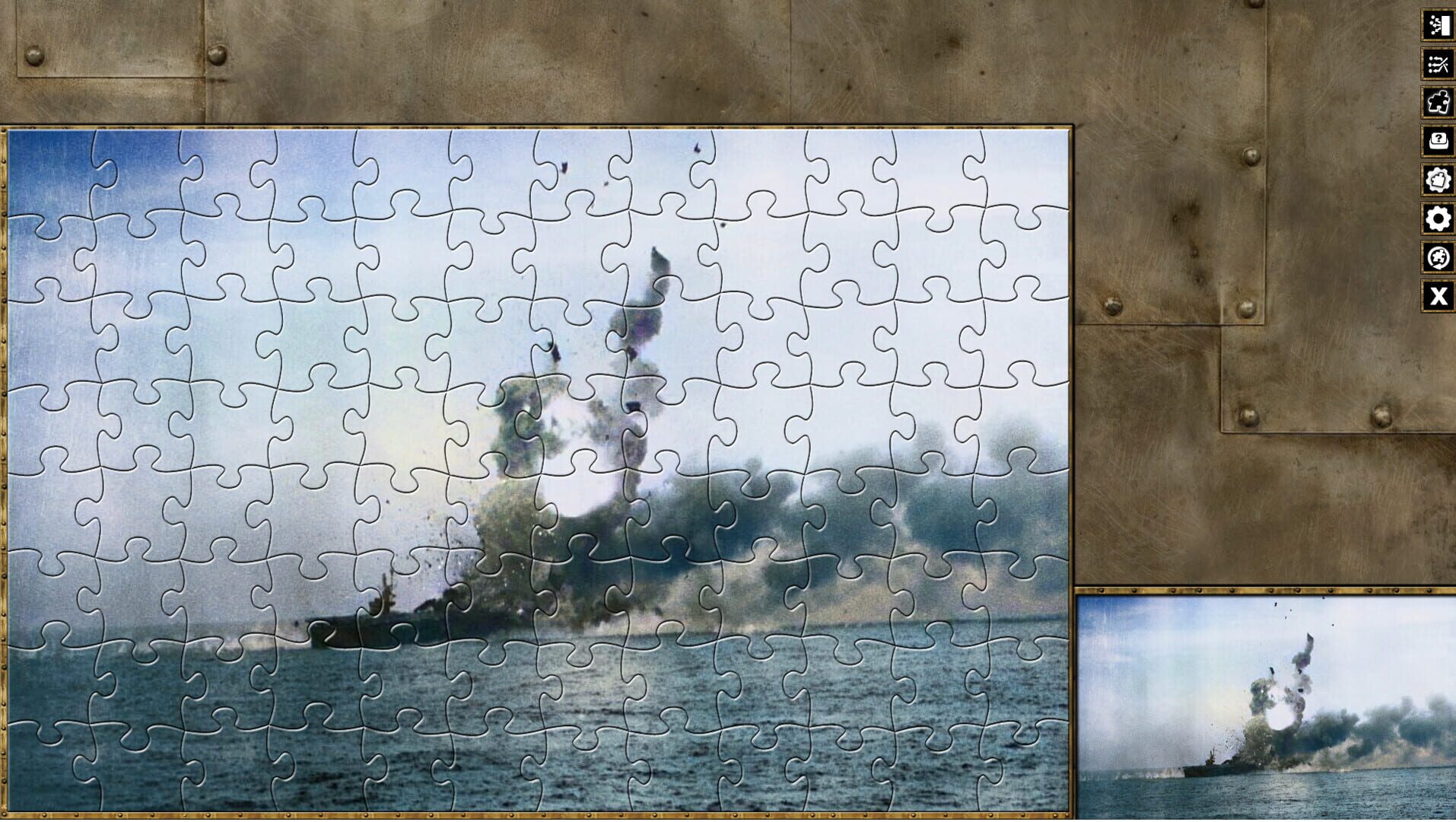 Pixel Puzzles World War II Jigsaws: Pack - Battle Off Samar - Screenshot