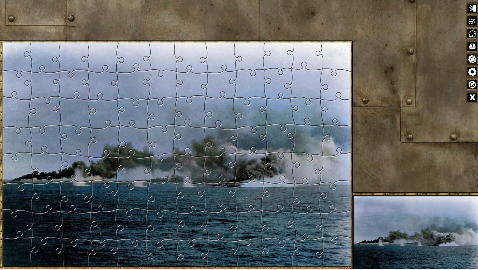 Pixel Puzzles World War II Jigsaws: Pack - Battle Off Samar - Screenshot