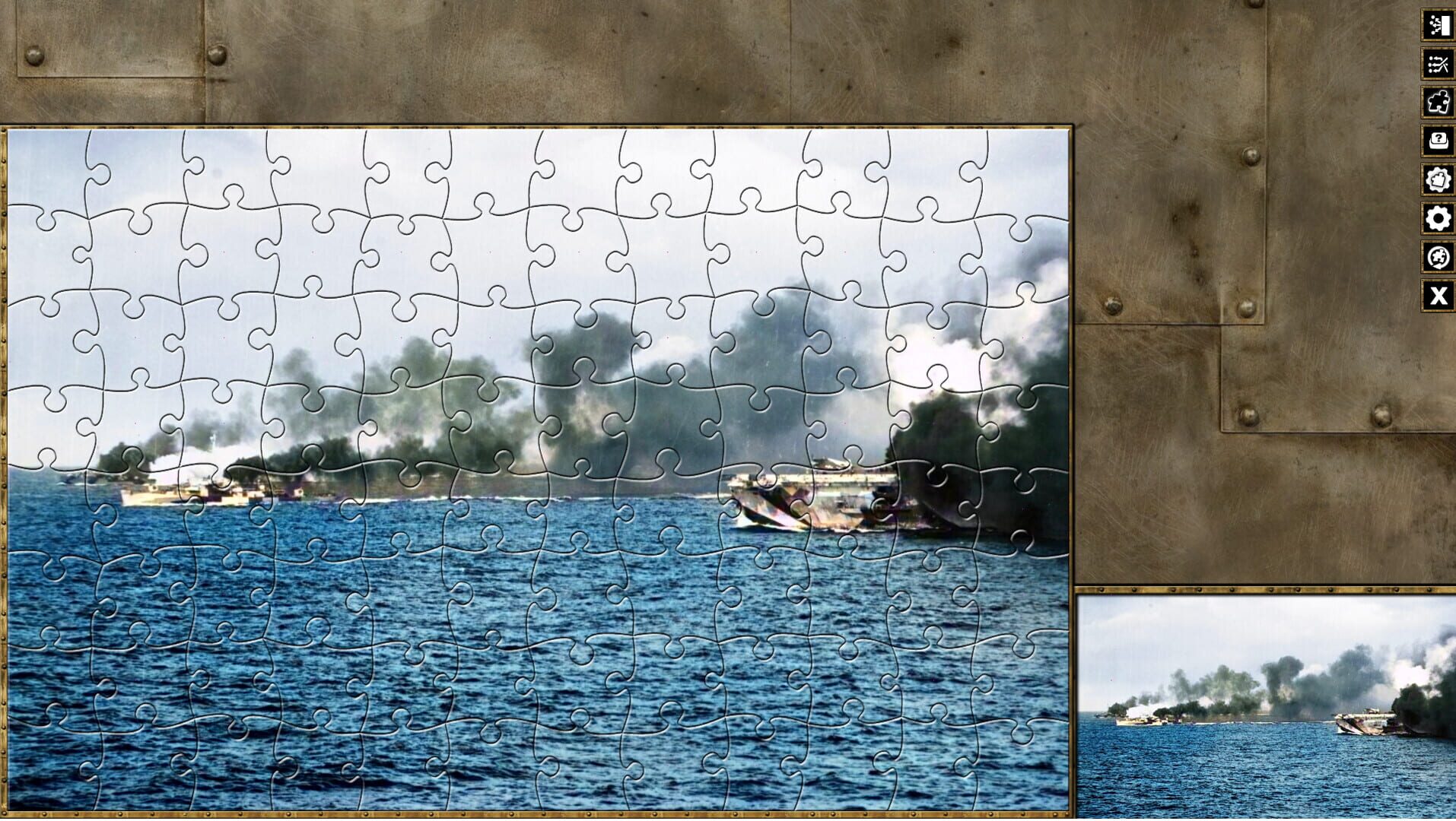 Pixel Puzzles World War II Jigsaws: Pack - Battle Off Samar - Screenshot