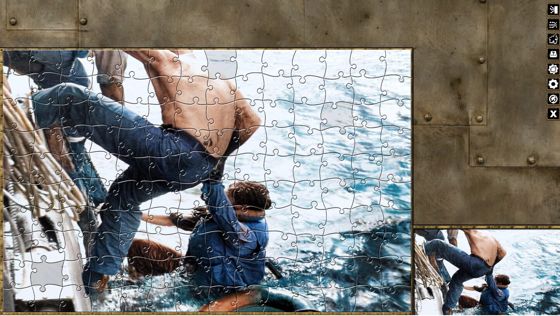 Pixel Puzzles World War II Jigsaws: Pack - Battle Off Samar - Screenshot