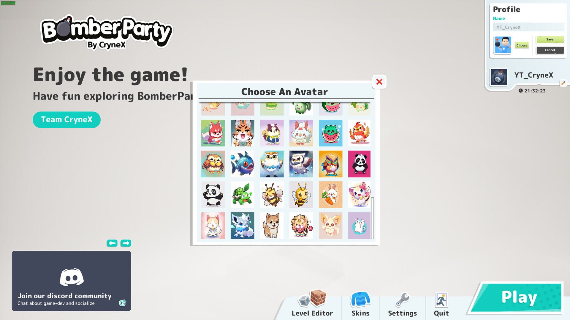 Bomber Party: Cute Anime Creatures Avatar - Screenshot