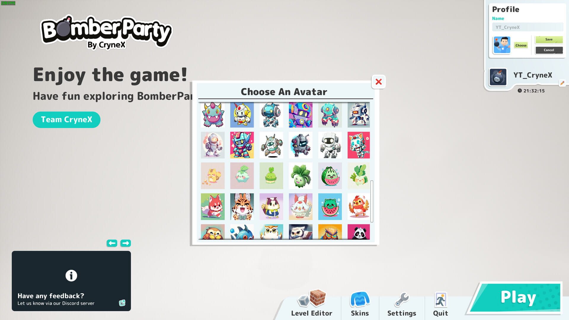 Bomber Party: Cute Anime Creatures Avatar - Screenshot