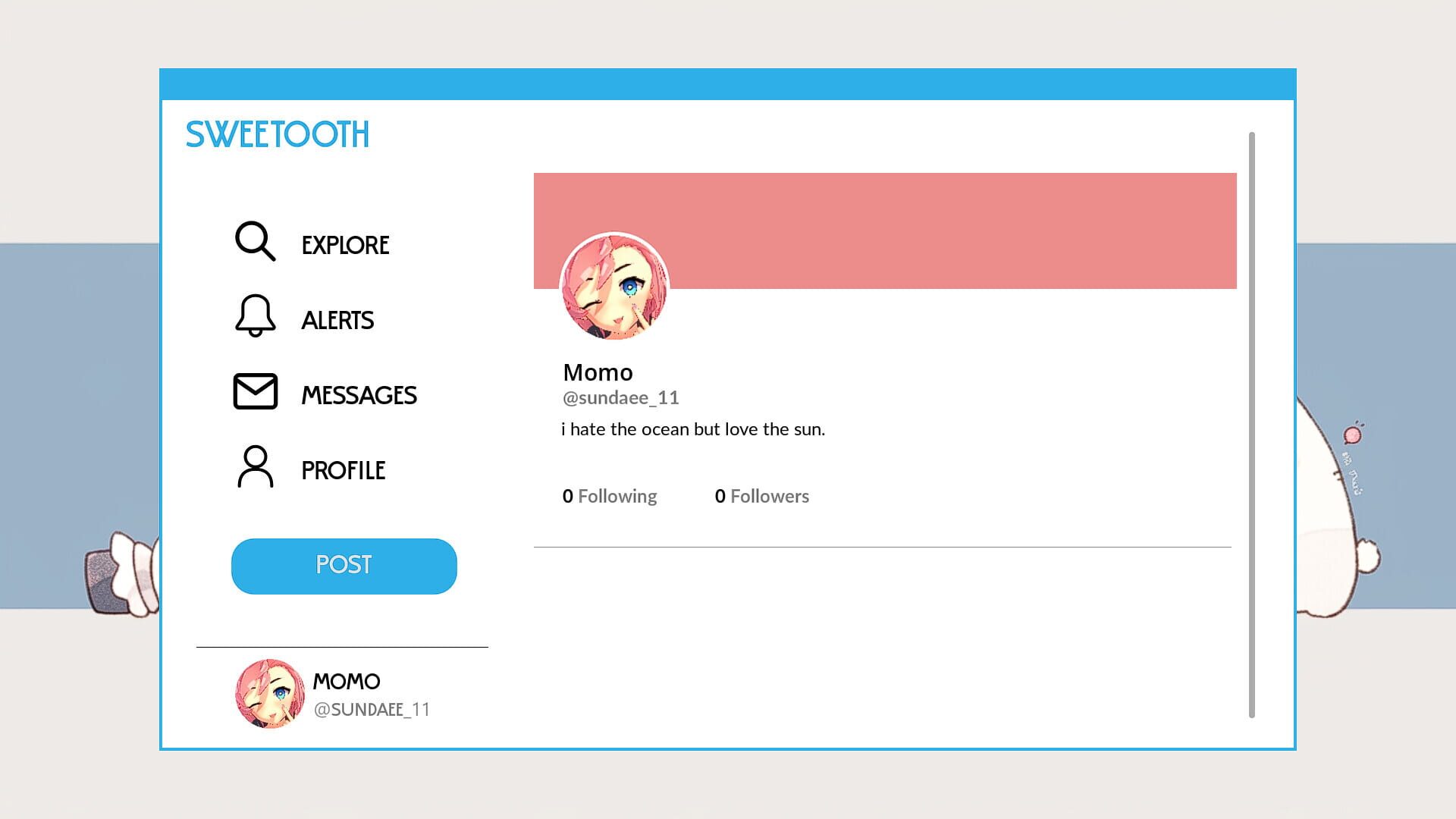 A Social Platform - Screenshot