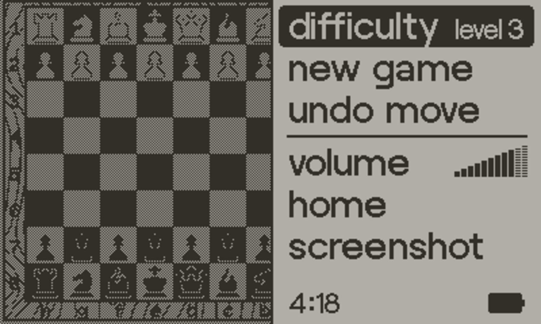 Chess For Playdate - Screenshot