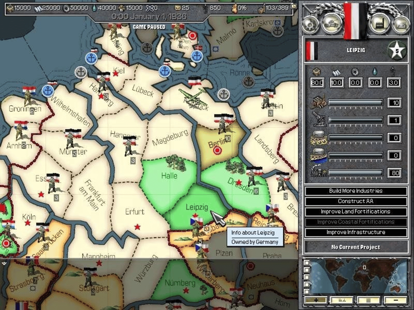 Hearts of Iron screenshot