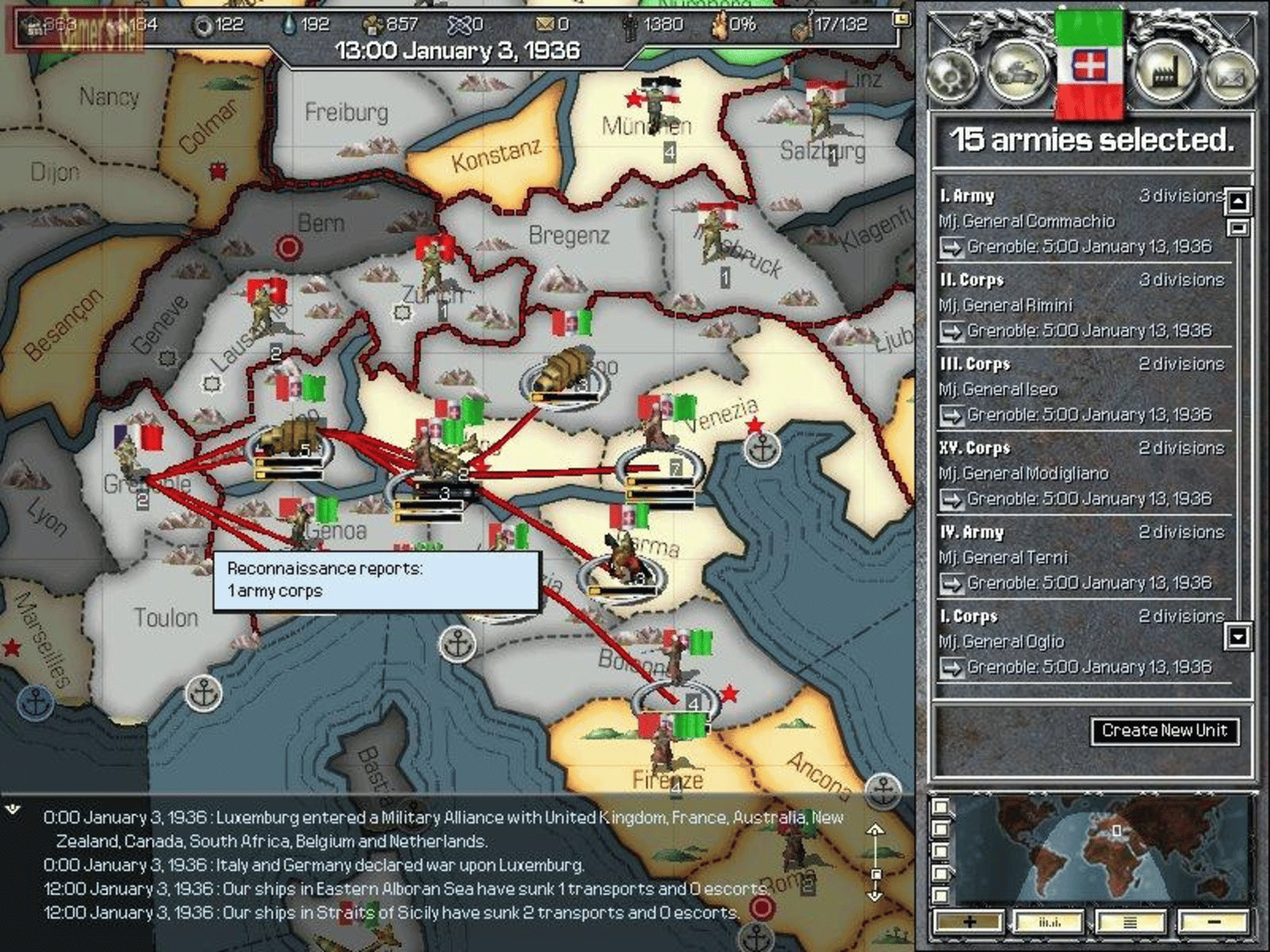 Hearts of Iron screenshot