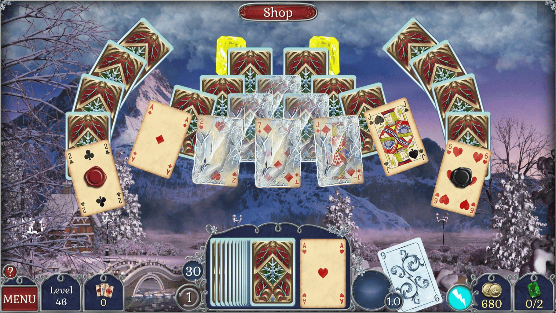 Jewel Match Solitaire Winterscapes 2: Collector's Edition screenshot