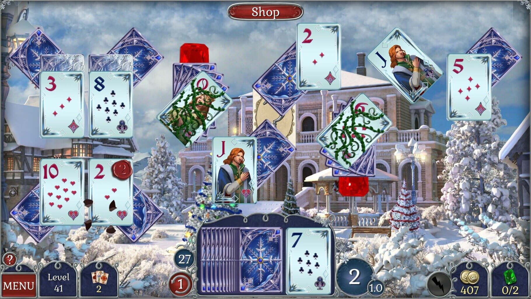 Captura de pantalla - Jewel Match Solitaire Winterscapes 2: Collector's Edition