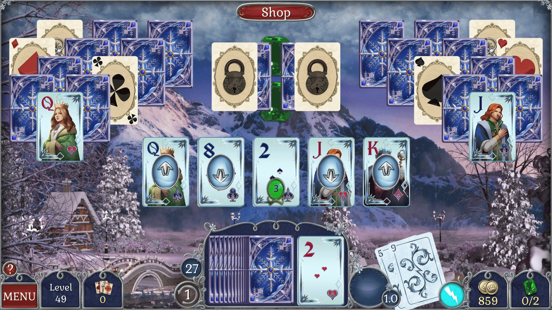 Jewel Match Solitaire Winterscapes 2: Collector's Edition screenshot