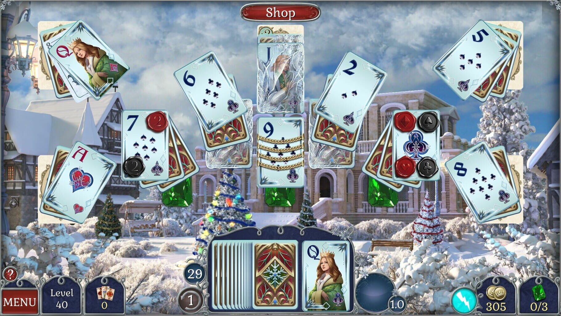 Captura de pantalla - Jewel Match Solitaire Winterscapes 2: Collector's Edition