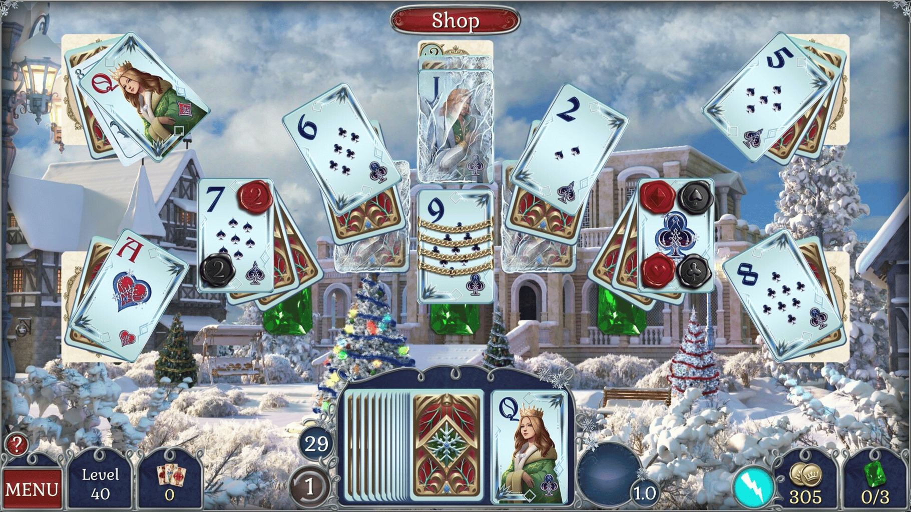 Jewel Match Solitaire Winterscapes 2: Collector's Edition screenshot