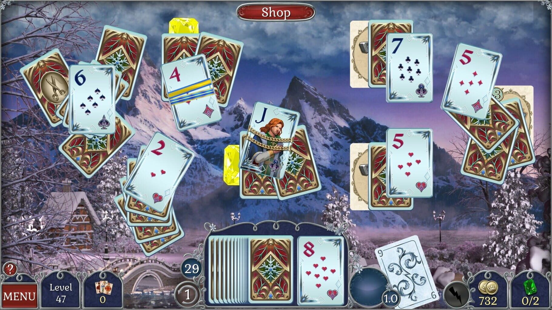 Captura de pantalla - Jewel Match Solitaire Winterscapes 2: Collector's Edition