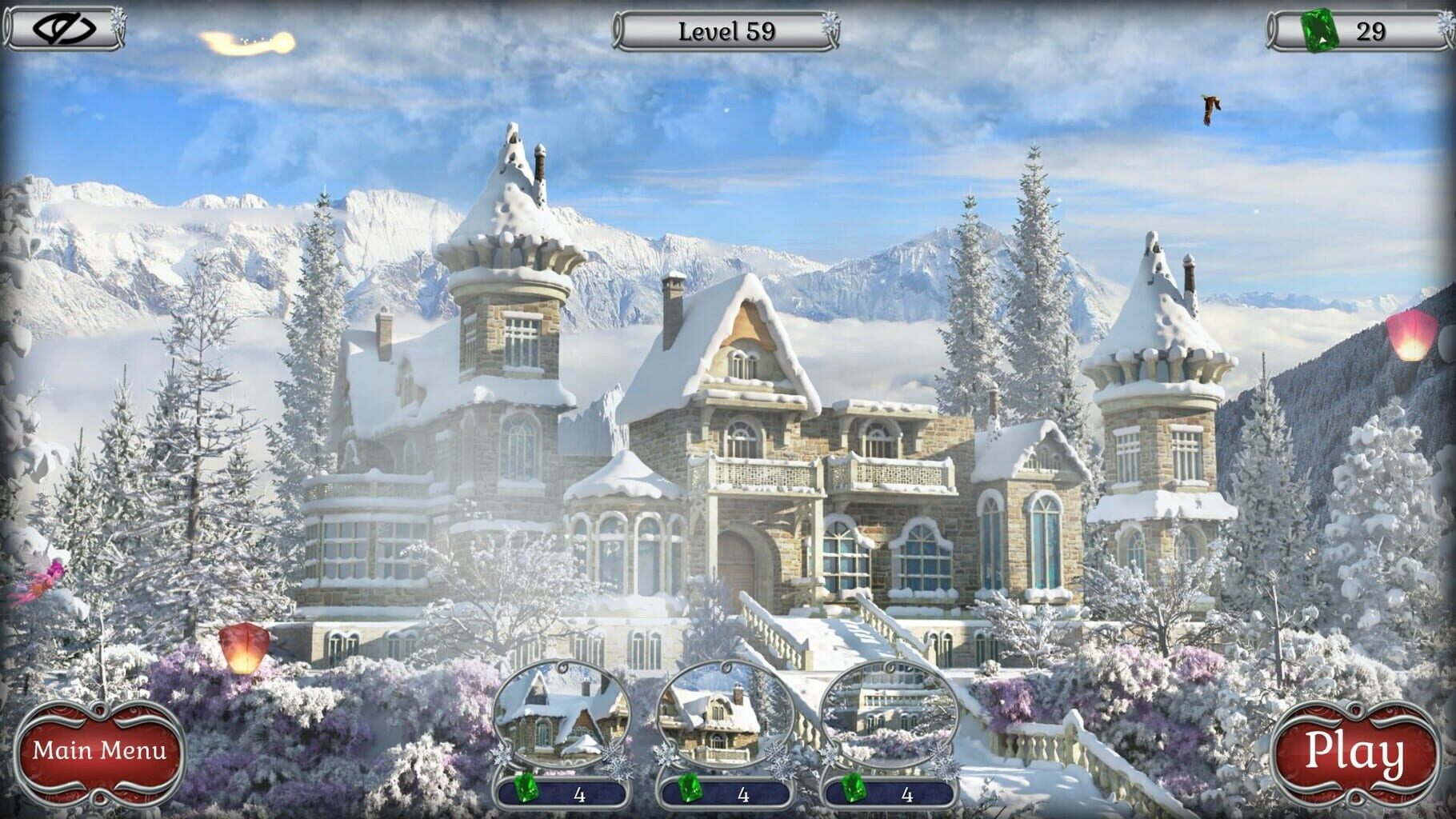 Captura de pantalla - Jewel Match Solitaire Winterscapes 2: Collector's Edition